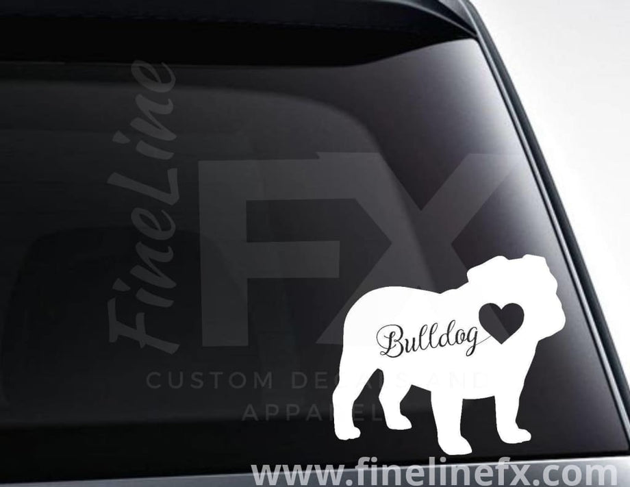 Bulldog best sale car decal