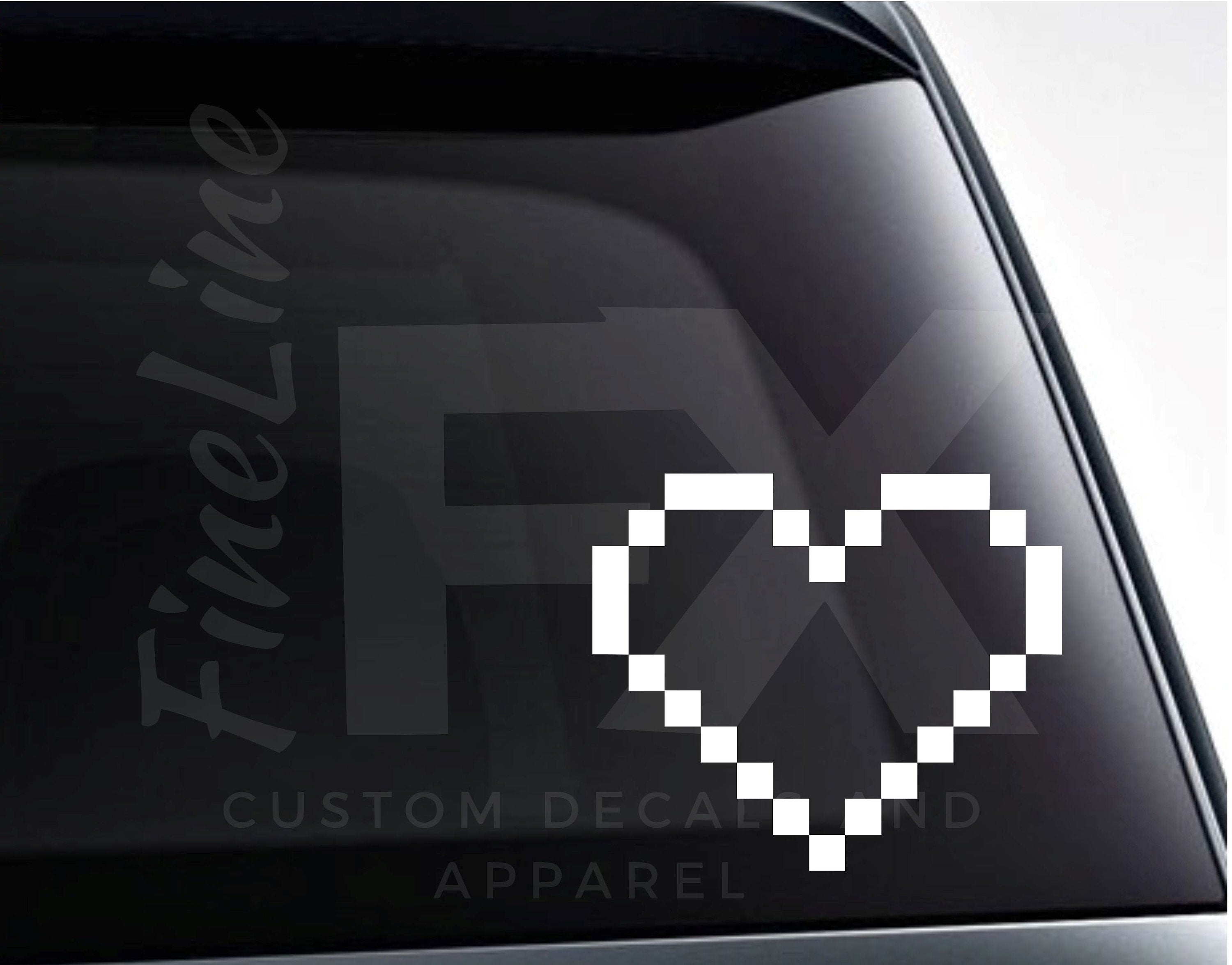 8 Bit Heart Sticker