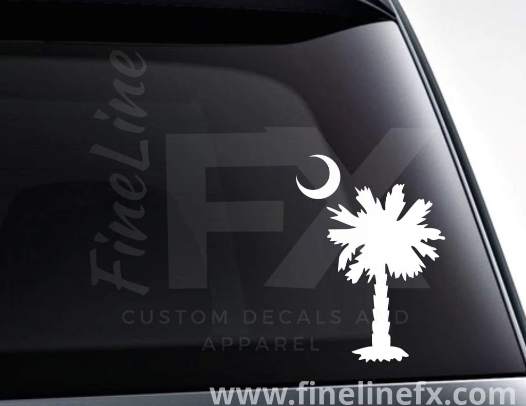 Flamingo And Palm Tree Vinyl Decal Sticker – FineLineFX Vinyl Decals & Car  Stickers